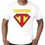 Toppers in concert Grote maten Super Topper t-shirt heren wit  / Super Topper plus size shirt heren