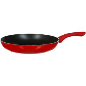 Secret de Gourmet - Koekenpan - Alle kookplaten/warmtebronnen geschikt - rood/zwart - Dia 26 cm