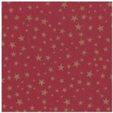 Pakket van 6x Rollen Kerst inpakpapier/cadeaupapier bruin rood en zwart met print 2,5 x 0,7 meter - Kerst cadeautjes inpakken