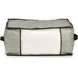Arte r opbergtas/beschermhoes beddengoed/kleding - grijs - 45 x 30 x 20 cm