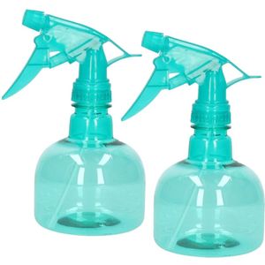 4x stuks waterverstuivers/spuitflessen 330 ml groen - Plantenspuiten/schoonmaakspuiten