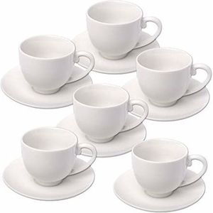 18x stuks Espresso koffiekopjes en schotels set - Keuken/koffie koppen accessoires