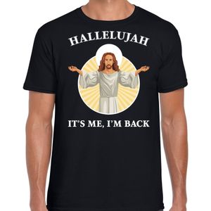 Hallelujah its me im back Kerstshirt / Kerst t-shirt zwart voor heren - Kerstkleding / Christmas outfit