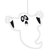 Set van 3x stuks halloween thema hangende spook/geest decoratie 20 cm brandvertragend papier