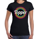 Topper fan t-shirt zwart voor dames - Toppers supporter shirt