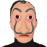 Papel feest masker verkleed accessoire volwassenen - Dali masker