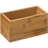 Set van 2x stuks sieraden/make-up houder/box 18 x 9,5 cm van bamboe hout - Nagellak box - Sieraden box - Make-up box - Organizer