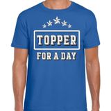 Toppers in concert Topper for a day concert t-shirt voor de Toppers blauw heren - feest shirts