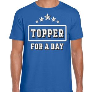 Topper for a day concert t-shirt voor de Toppers blauw heren - feest shirts