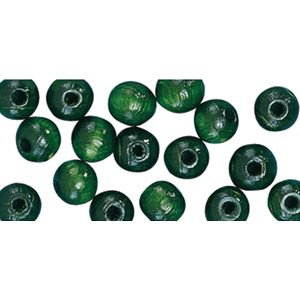 156x stuks groene houten kralen 10 mm - Eigen sieraden maken - kettingen/armbandjes
