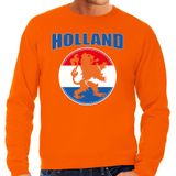 Grote maten oranje fan sweater voor heren - Holland met oranje leeuw - Nederland supporter - EK/ WK trui / outfit