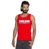 Rood Groot Brittannie supporter mouwloos shirt heren - Engeland singlet shirt/ tanktop