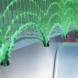 Proplus Aanhanger afdeknet - 150 x 220 cm - elastische bevestiging - groen - aanhangwagennet