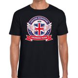 Zwart Engeland drinking team t-shirt zwart heren -  United Kingdom kleding