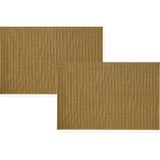 12x Rechthoekige placemats brons - Kunststof - 45 x 30 cm - Onderleggers