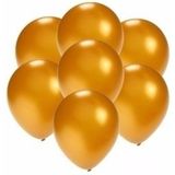 Kleine ballonnen goud metallic 200 stuks