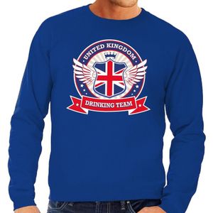 Blauw Engeland drinking team sweater blauw heren -  United Kingdom kleding