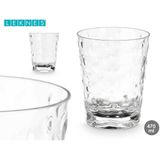 Leknes Drinkglas Gloria - 1x - transparant - onbreekbaar kunststof - 470 ml - camping/verjaardag/peuters