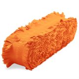 Feest/verjaardag versiering slingers oranje 24 meter crepe papier - Feestartikelen