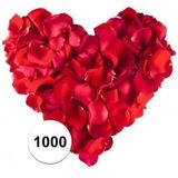 Rode rozenblaadjes 1000 stuks