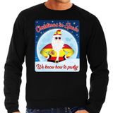 Foute Spanje Kersttrui / sweater - Christmas in Spain we know how to party - zwart voor heren - kerstkleding / kerst outfit