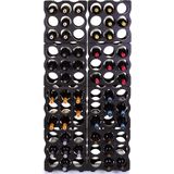 Wijnflessen rek/wijnrek stapelbaar voor 9x flessen - Formaat 36 x 36 x 12,5 cm