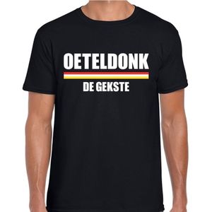Carnaval t-shirt Oeteldonk de gekste voor heren - zwart - s-Hertogenbosch - carnavalsshirt / verkleedkleding