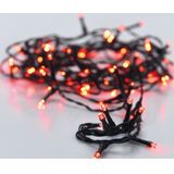 Kerstverlichting - lichtsnoer - rood licht - 6 m - zwart snoer - LED