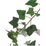 2x Groene slinger plant Hedera Helix/klimop kunstplant 180 cm voor binnen - kunstplanten/nepplanten
