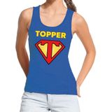 Super Topper tanktop dames blauw  / mouwloos shirt Super Topper  dames