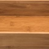 Set van 6x stuks bamboe ladekast/keukenspullen/kantoor vakjes/sorteerbakjes 23 x 15 x 7 cm