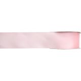 2x Hobby/decoratie roze satijnen sierlinten 1,5 cm/15 mm x 25 meter - Cadeaulint satijnlint/ribbon - Striklint linten roze