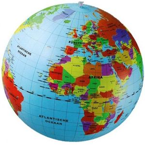 Carly Toys Maxi Globe - Opblaasbare Wereldbol - 50 cm - Nederlands
