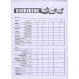 Yahtzee dobbelset - incl. scoreblok - dobbelbeker leer - 10x dobbelstenen - Dobbelset speelset