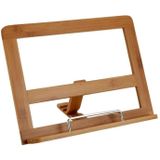Bamboe houten kookboekhouder/tablethouder 32 cm - Handige keuken accessoires