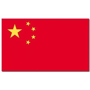 Vlag China 90 x 150 cm feestartikelen - China landen thema supporter/fan decoratie artikelen