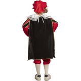 Piet verkleed kostuum 4-delig - rood/zwart - polyester - Pietenpakken voor kinderen