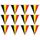 3x Belgie vlaggenlijn / slingers - 5 meter  - Belgische Rode Duivel supporter versiering