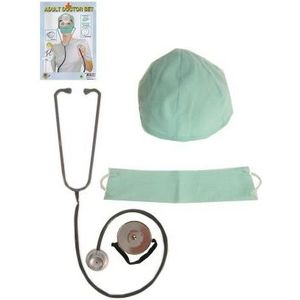 Dokters / chirurg verkleed accessoires set 4 delig