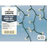 Lumineo Kerstverlichting - warm wit - 20 mtr - 400 lampjes - twinkle effect lichtsnoer