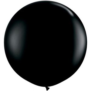 Qualatex mega ballon 90 cm diameter zwart - Feestartikelen en versieringen