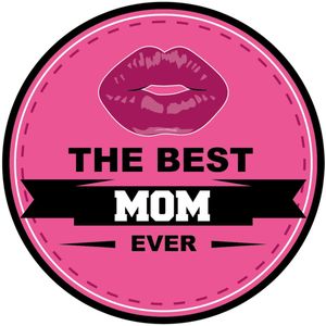 60x Moederdag bierviltjes - the best mom ever - roze - onderzetters voor mama haar verjaardag - feestversiering / tafelversiering