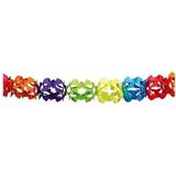 3x Regenboog kleuren slingers 6 meter - Kinderfeestje/verjaardag slingers decoratie -  Feest versiering