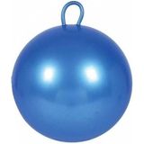 2x stuks skippyballen voor kinderen blauw en rood 60 cm - Zomer buiten speelgoed