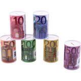 Spaarpot 200 euro biljet 8 x 15 cm - Blikken/metalen spaarpotten met euro biljetten