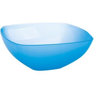 Juypal Serveerschaal/slakom - blauw - 5,5 liter - kunststof - D30 x H12 cm