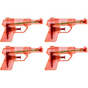 6x Waterpistool/waterpistolen rood 13 cm