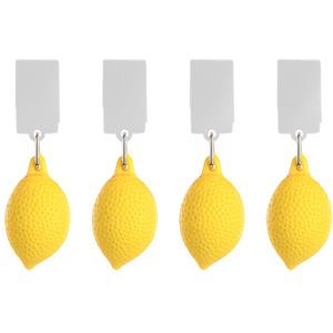 Esschert Design Tafelkleedgewichten citroenen - 4x - geel - kunststof - voor tafelkleden en tafelzeilen