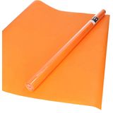 6x Rollen kraft kaftpapier oranje  200 x 70 cm - cadeaupapier / kadopapier / boeken kaften