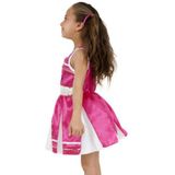 Roze cheerleader meisjes kostuum